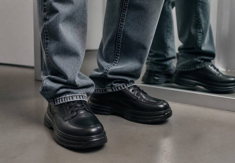 2000 mode: schuhe, die größer machen, im stil der zweitausender geschniegelt
